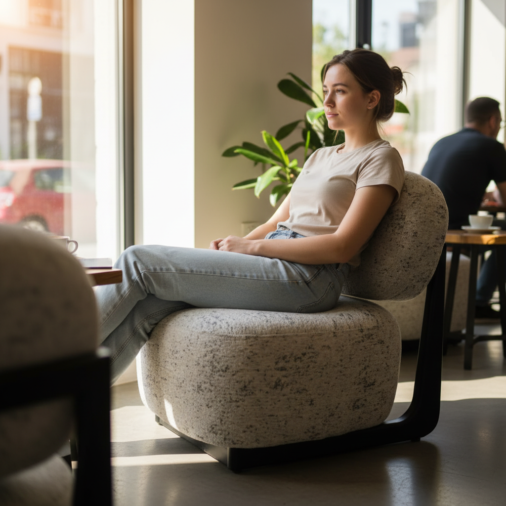 Modern Upholstered Lounge Chair - Image 2