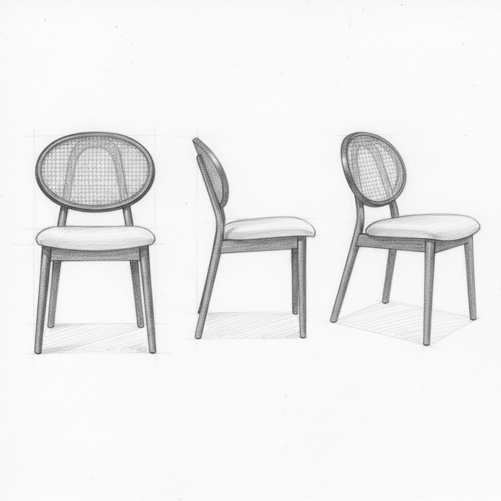 Modern Classic Dining Chair - Image 2