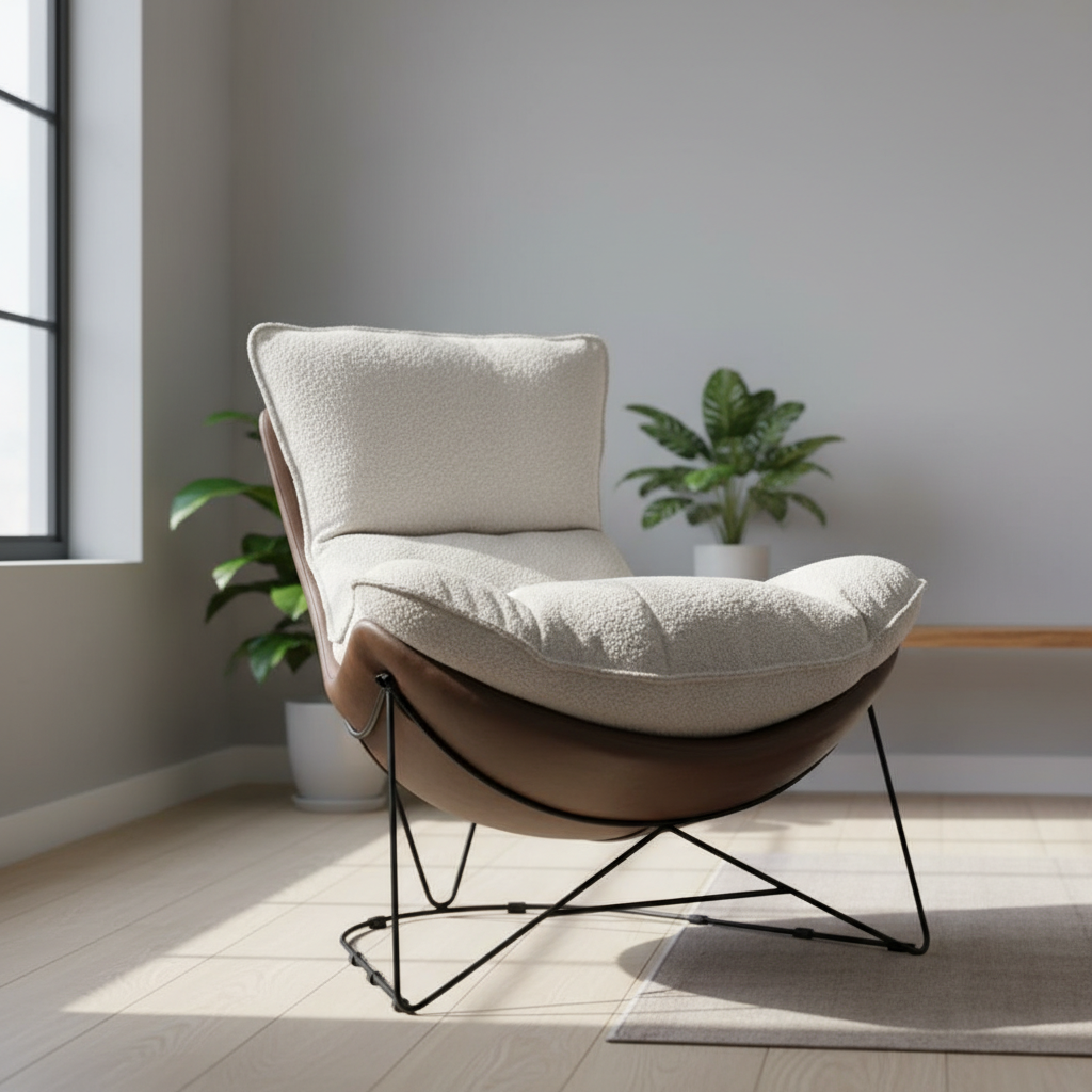 Sculptural Lounge Chair - Image 4