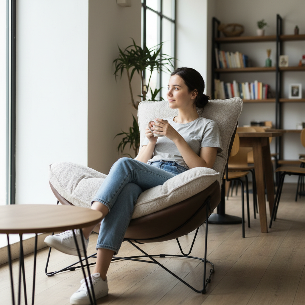 Sculptural Lounge Chair - Image 3