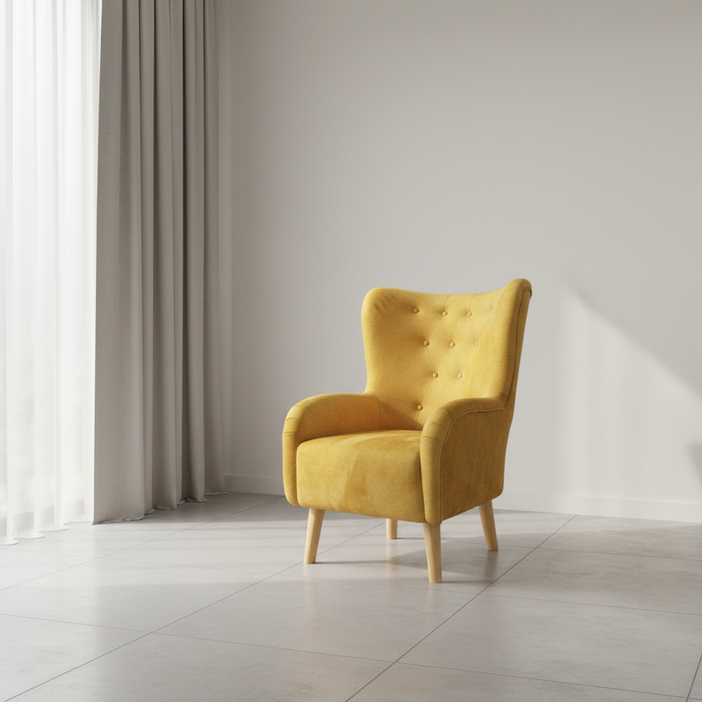 Modern Upholstered Lounge Chair - Image 3