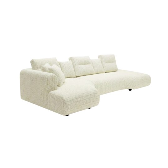 Modern Curved L-Shape Sectional Sofa