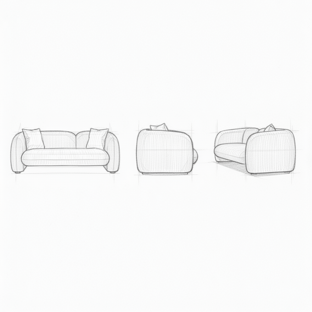 Cloud-Soft Straight Sofa - Image 4