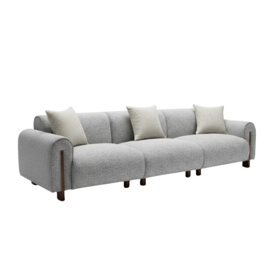 Scandi-Modern Triple-Seat Sofa