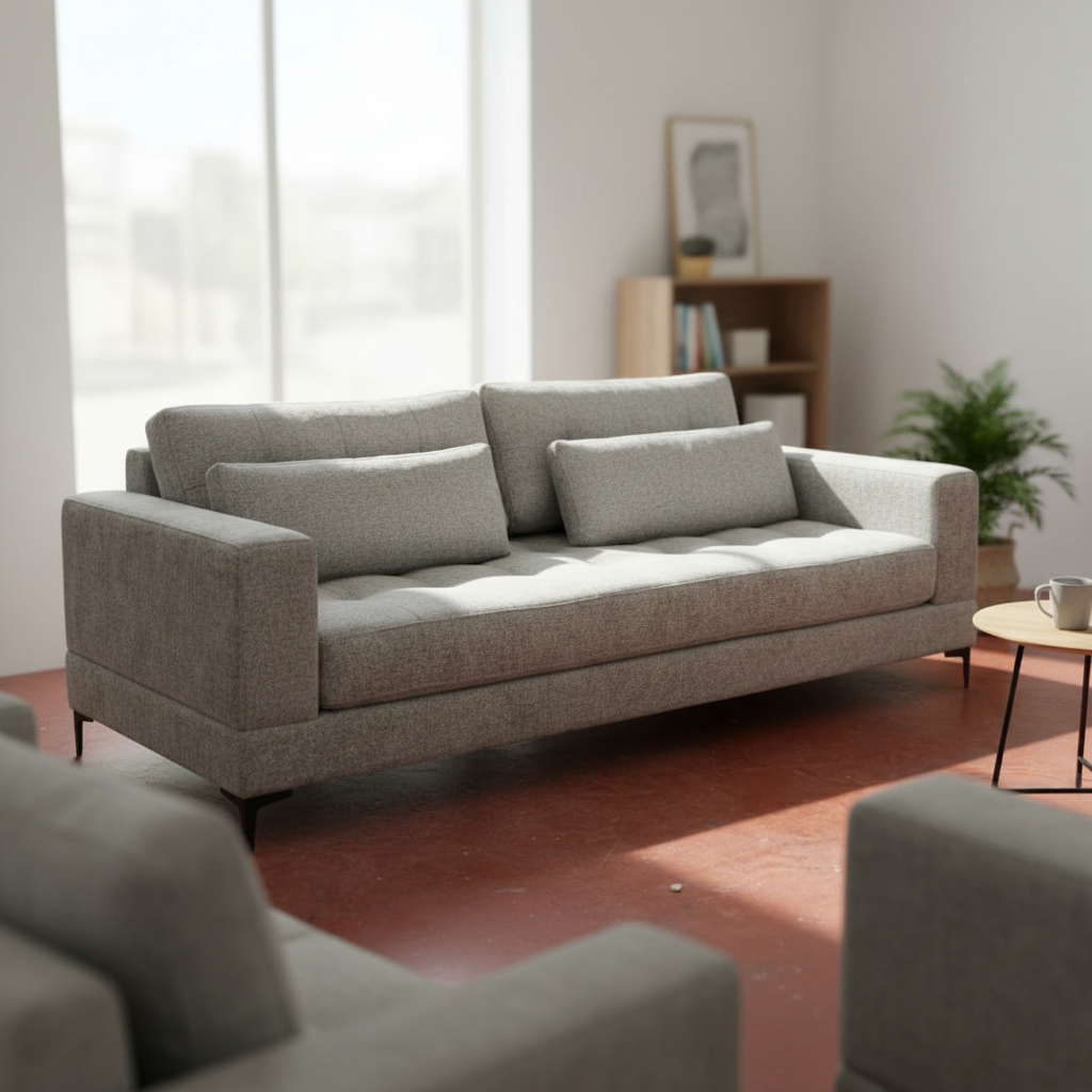 Contemporary Tailored Straight Sofa - Image 3