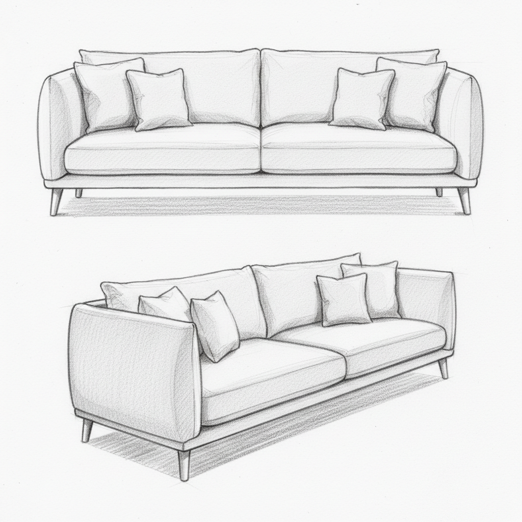 Organic Scandi-Style Sofa - Image 3