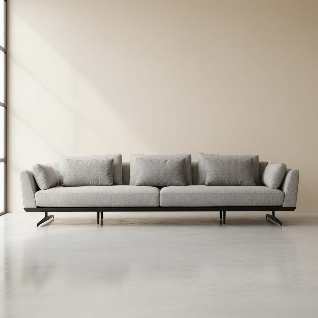Sleek Modern Linear Sofa - Image 2