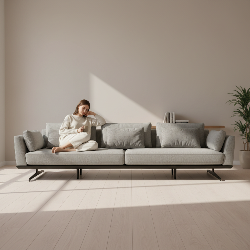 Sleek Modern Linear Sofa - Image 3