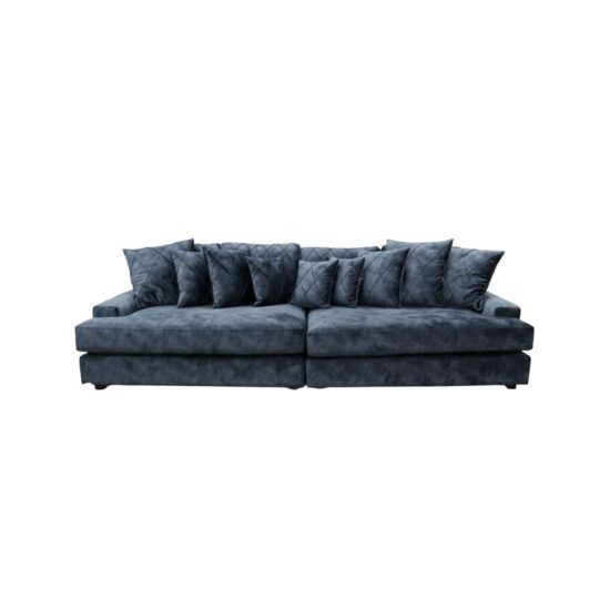 Grand Velvet Deep-Seated Sofa
