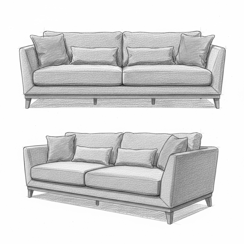 Nordic Oak-Base Sofa - Image 2