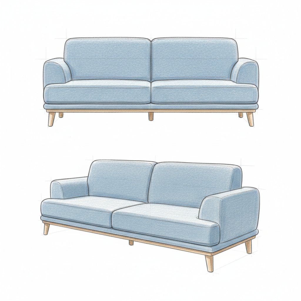 Nordic Essence Two-Seater Sofa - Image 2